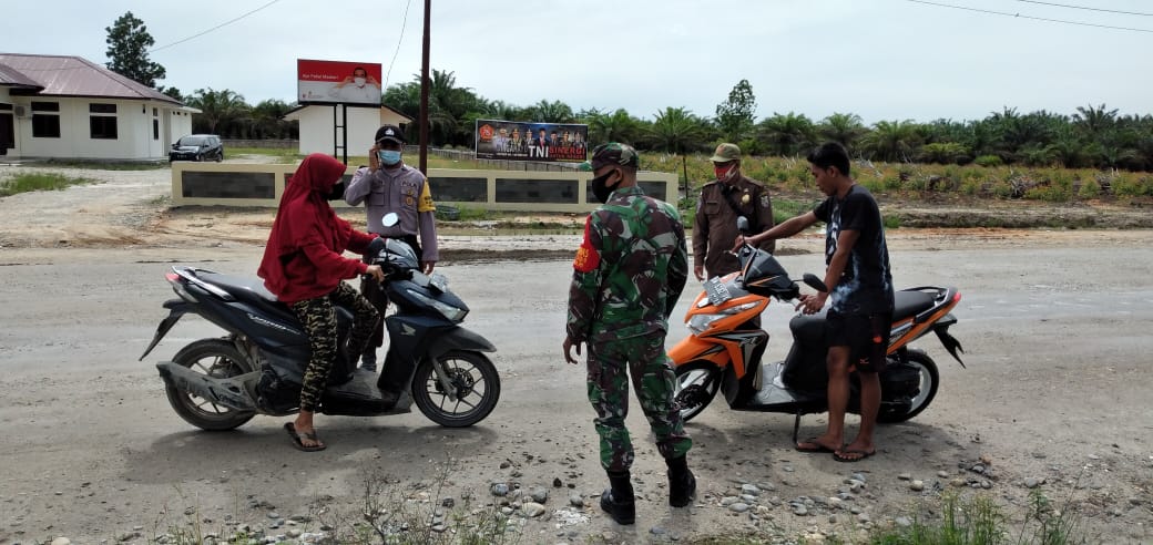 Polsubsektor Pelalawan Jalankan Operasi Yustisi di masa AKB