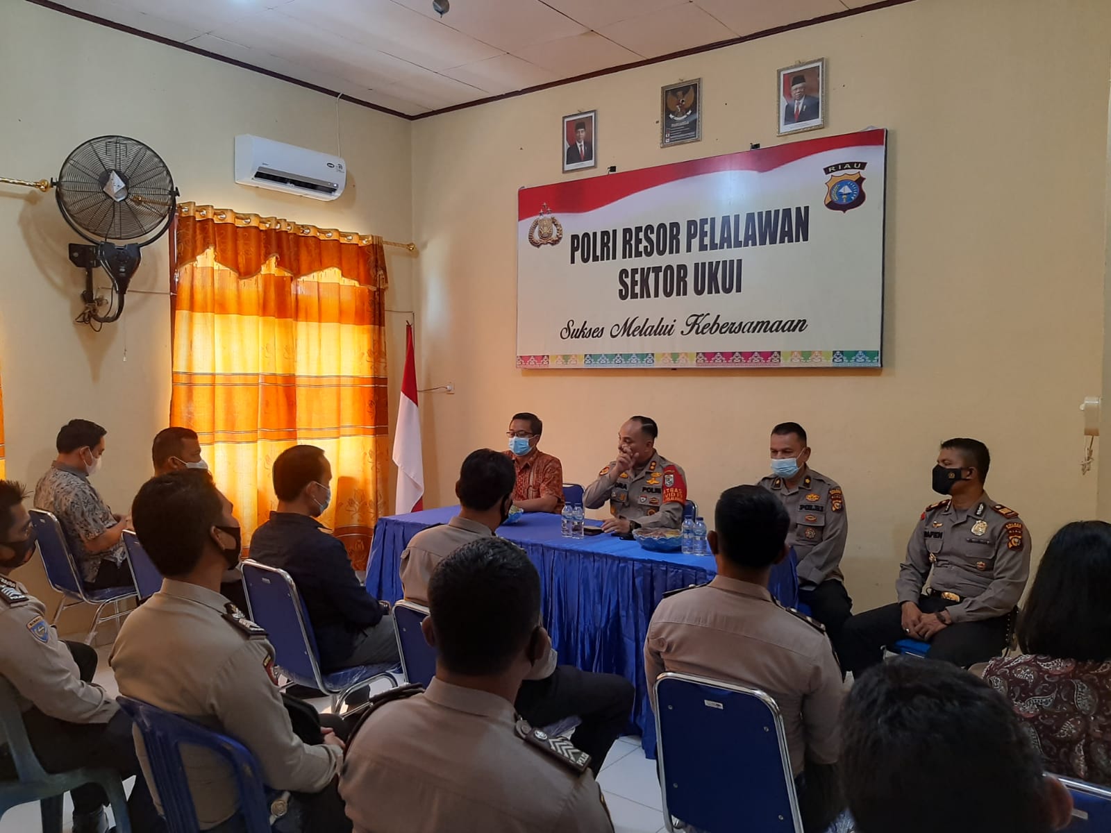 Kapolsek Ukui Sambut Kunker, Ini Pesan Kapolres