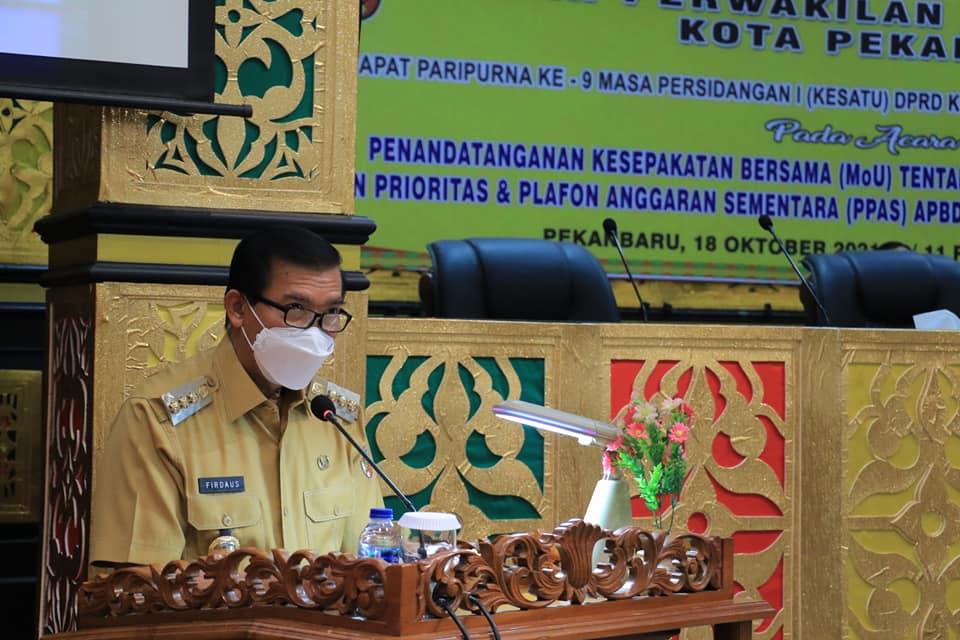Pemko Pekanbaru dan DPRD Sepakati KUA-PPAS APBD 2022 Sebesar Rp2,56 Triliun