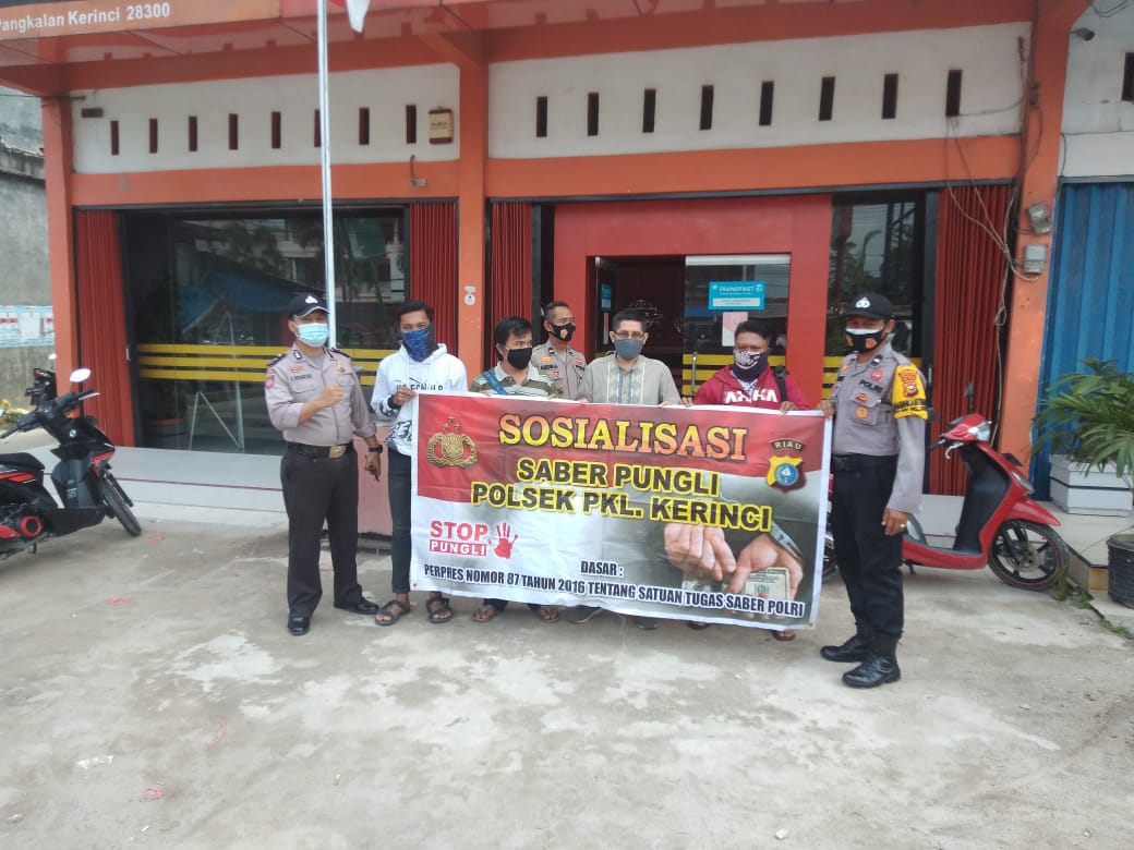 Polsek Pangkalan Kerinci Lakukan Giat Saber Pungli