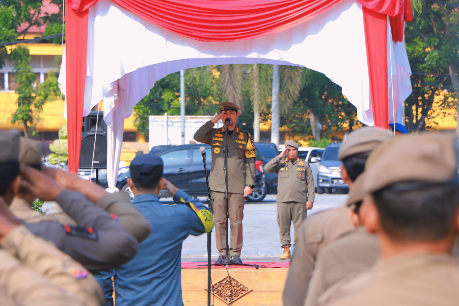 Apel Pengamanan Pilkada, Satpol PP dan Satlinmas Jaga Netralitas