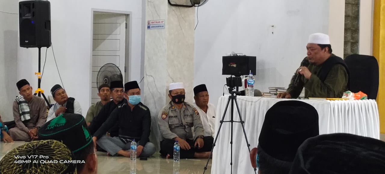 Polsek Bunut Lakukan Pengamanan Tablik Akbar di Wilayah Lintas Bono
