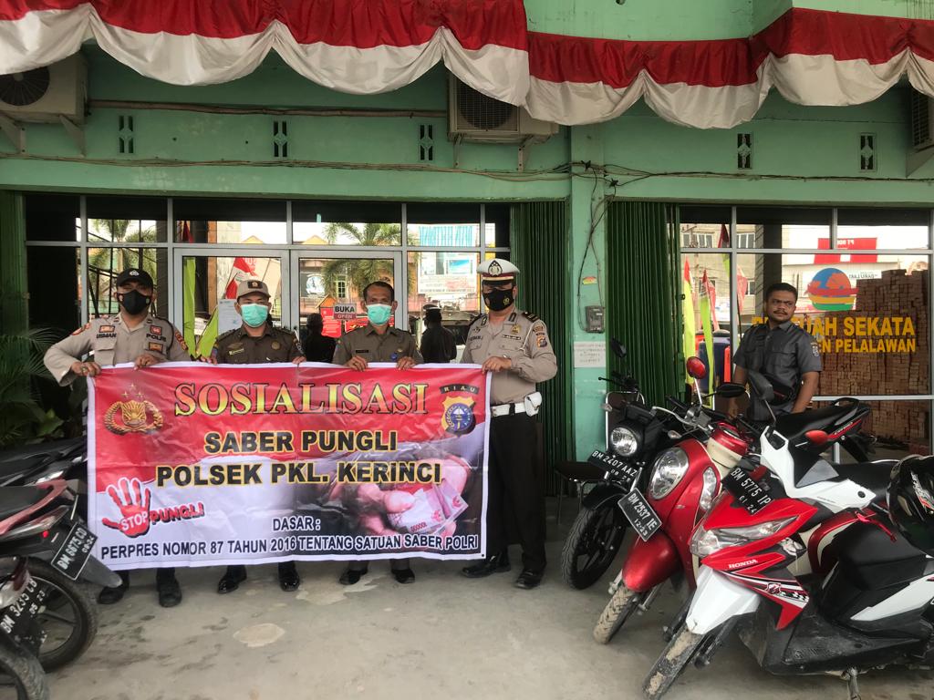 Polsek Pangkalan Kerinci Kembali Sosialisasikan Saber Pungli di Kantor PD Tuah Sekata