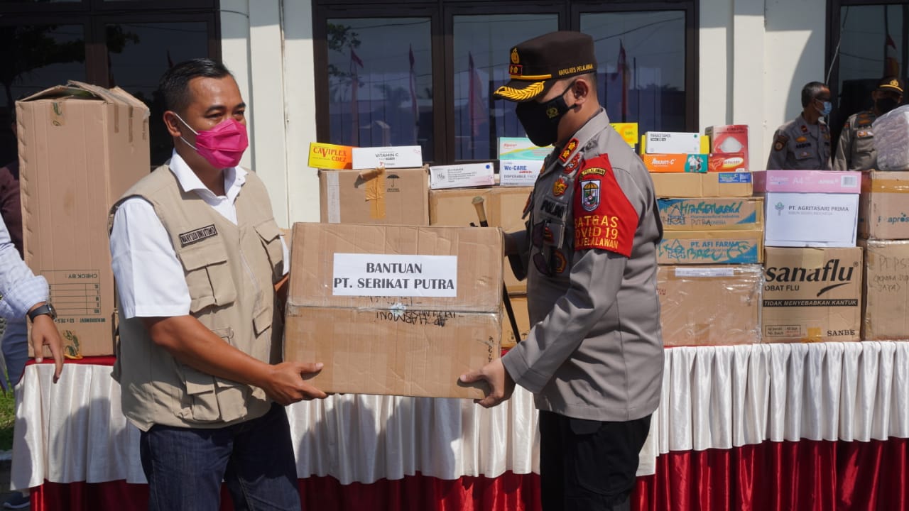 Sinergi Penanggulangan Covid-19, Polres Pelalawan Ajak Perusahaan Salurkan Alkes dan Obat