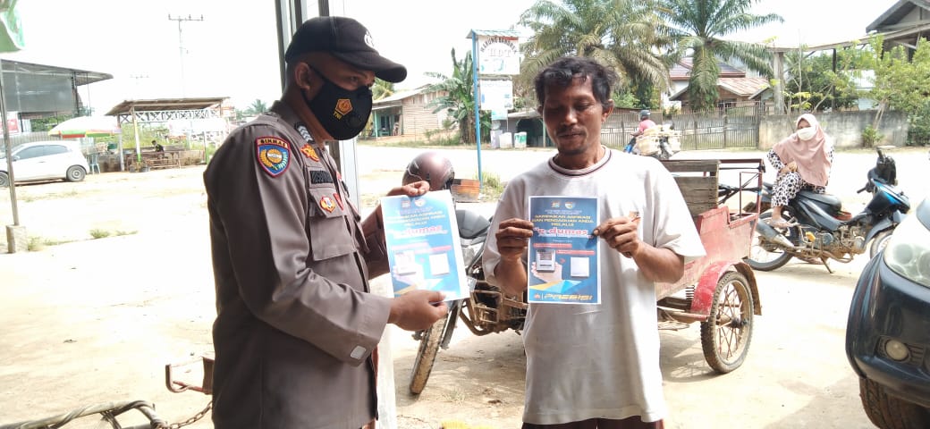 Permudah Aduan Masyarakat, Polsek Ukui Sosialisasikan Aplikasi e-Dumas Presisi