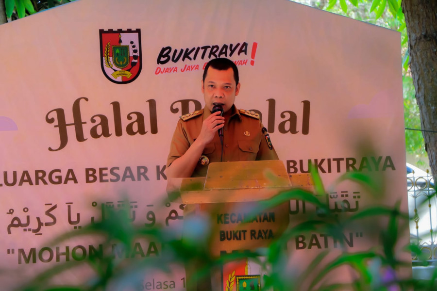 Halalbihalal Kecamatan Bukit Raya Dihadiri Pj Walikota