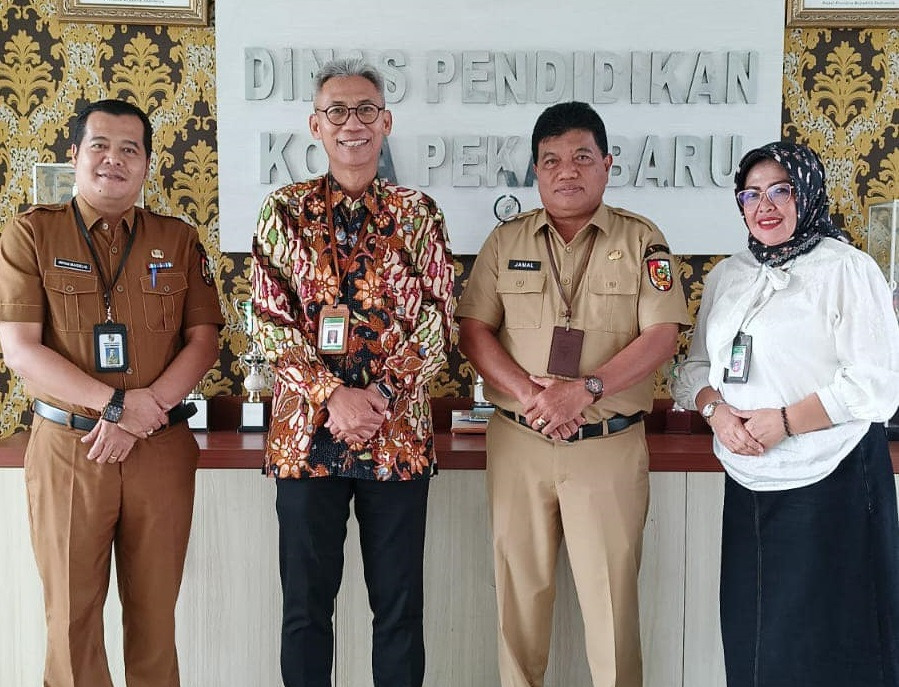 Disdik Pekanbaru Ramah Tamah dan Diskusi Perkembangan Pendidikan Bersama Pejabat Pendidikan Pusat dan Daerah