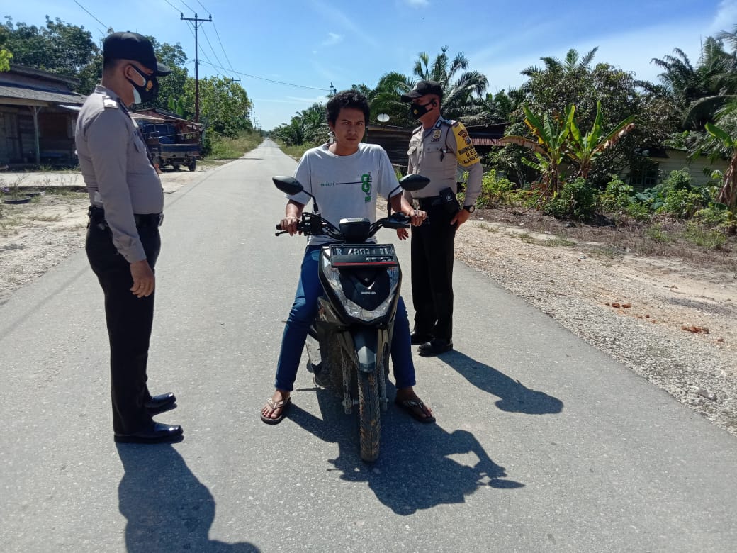 Disiplin Prokes, Polsubsektor Pelalawan Laksanakan Operasi Yustisi
