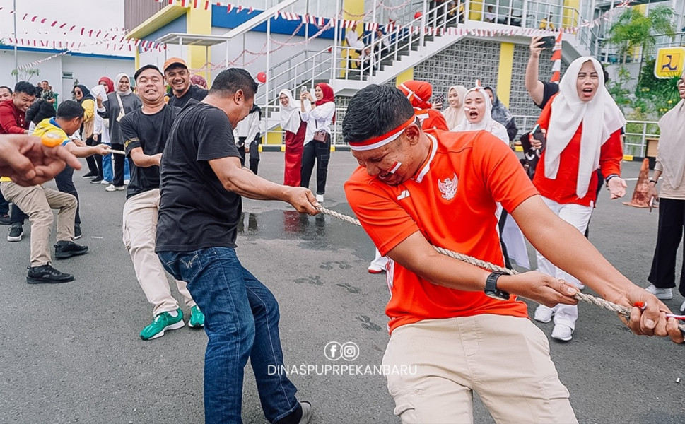 Semarakkan HUT ke-79 RI, Dinas PUPR Kota Pekanbaru Gelar Berbagai Lomba