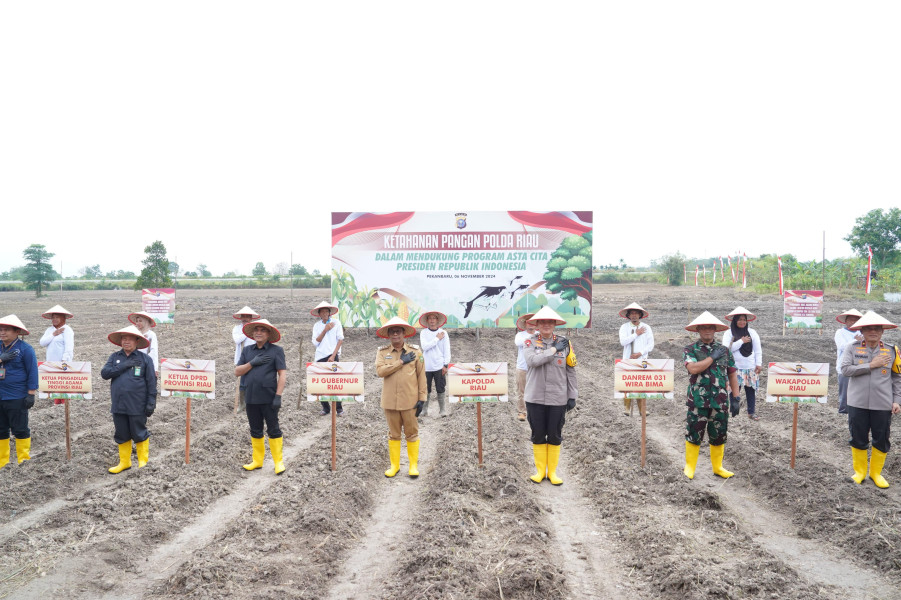 Dukung Program Asta Cita Presiden, Polda Riau Wujudkan Indonesia Emas melalui Swasembada Pangan