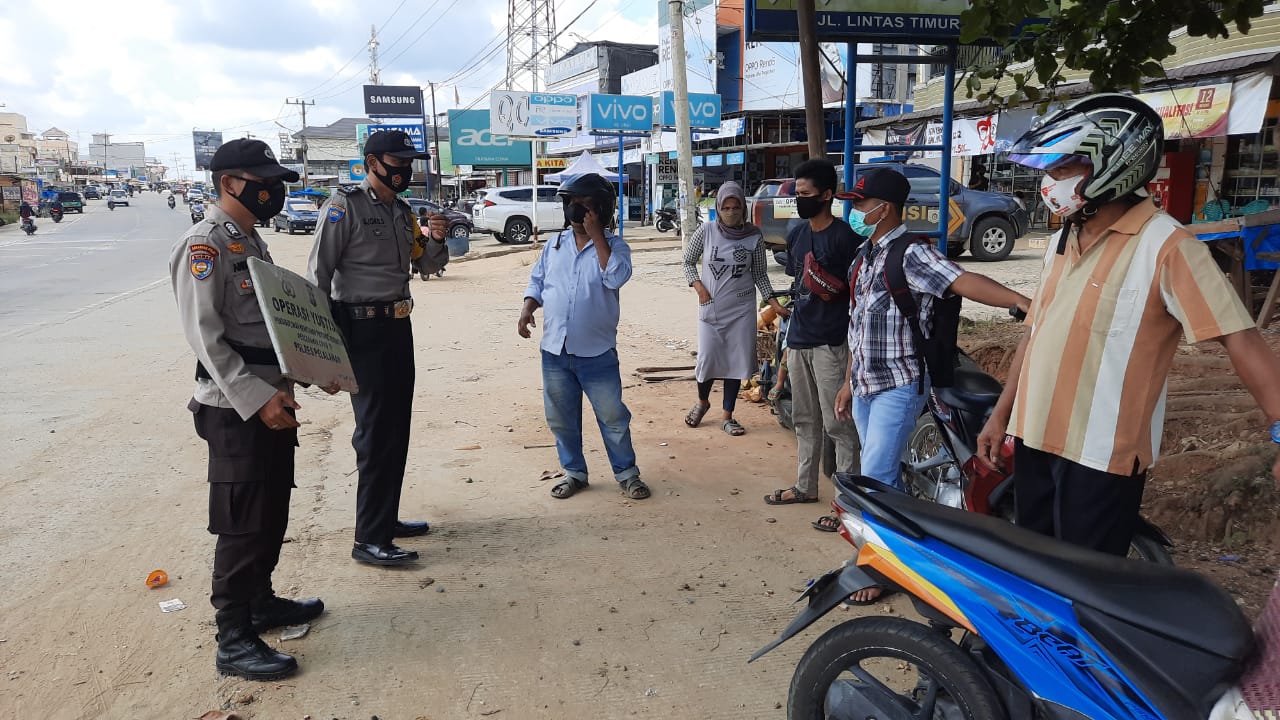 Polsek Ukui Masih Kedapatan Warga yang Melanggar Protokol Kesehatan