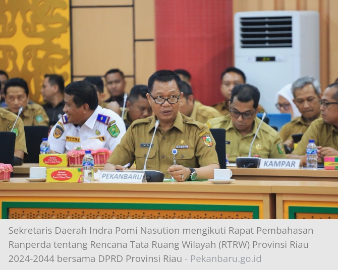 Ikuti Rapat RTRW, Pemko Pekanbaru Berikan Sejumlah Usulan