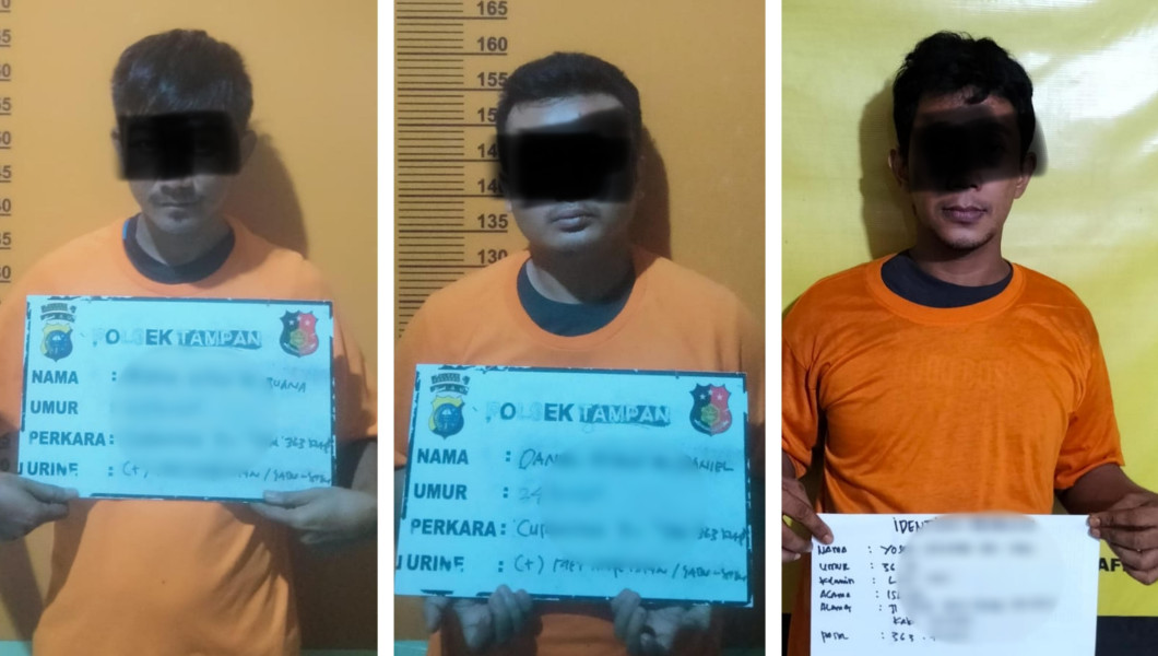 Polresta Pekanbaru Ringkus Tiga Pelaku Curanmor dalam Operasi Jembalang