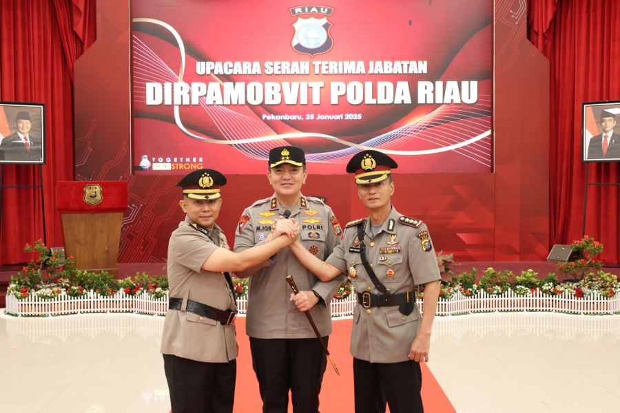 Kombes Pol Jonner Samosir Resmi Dilantik sebagai Dirpamobvit Polda Riau, Siap Jalankan Arahan Kapolda