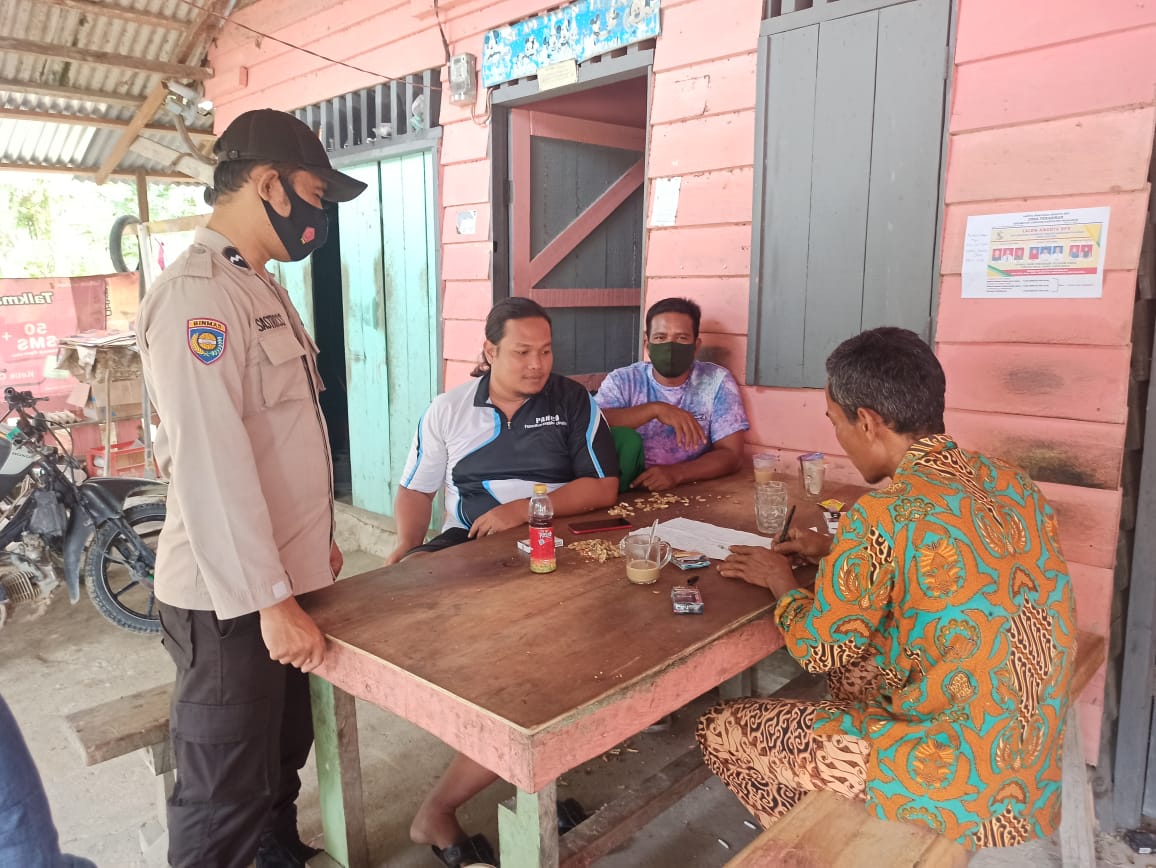 Polsek Langgam Patroli Cegah Kriminal C3 dan Tekan Penyebaran Covid-19