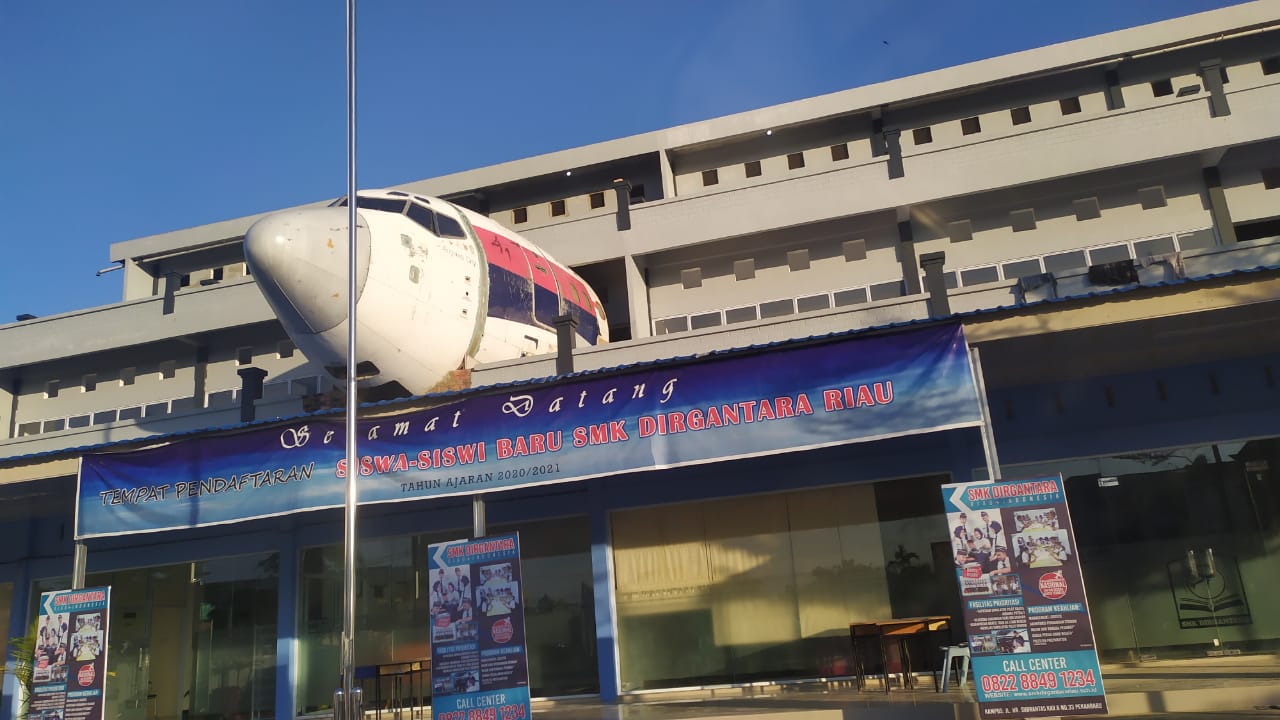 Berkonsep Edukasi, Gedung SMK Dirgantara Dihias Puing Sriwijaya Air Boing 737