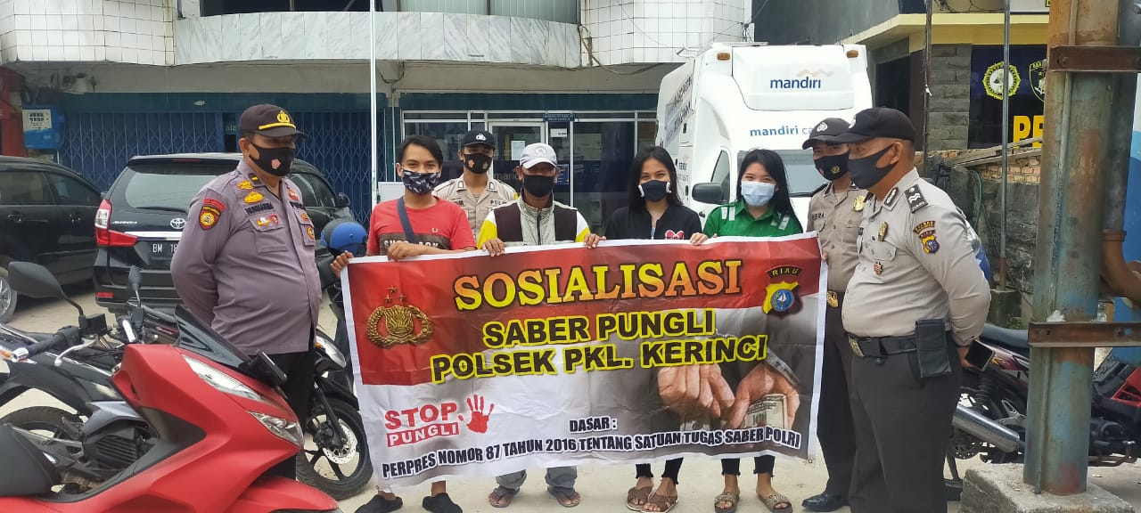 Polsek Pangkalan Kerinci Galakkan Sosialisasi Saber Pungli
