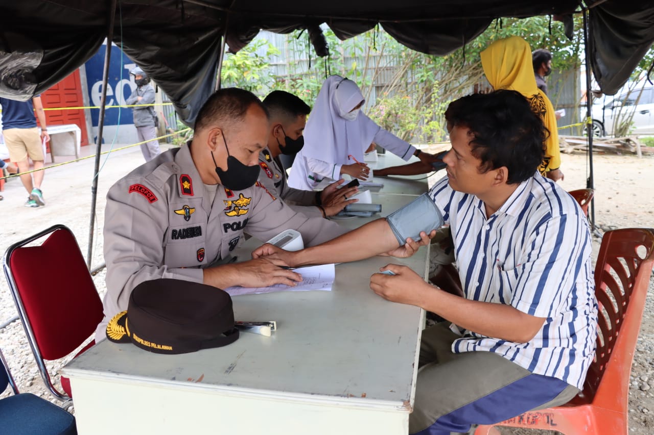 Update 19 Desember, Vaksinasi Covid-19 di Wilkum Polres Pelalawan Sasar 5.706 Orang
