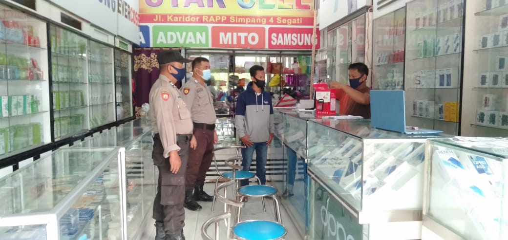 Tingkatkan Kewaspadaan, Polsek Langgam Gencarkan Patroli C3 dan Antisipasi Penyebaran Covid-19