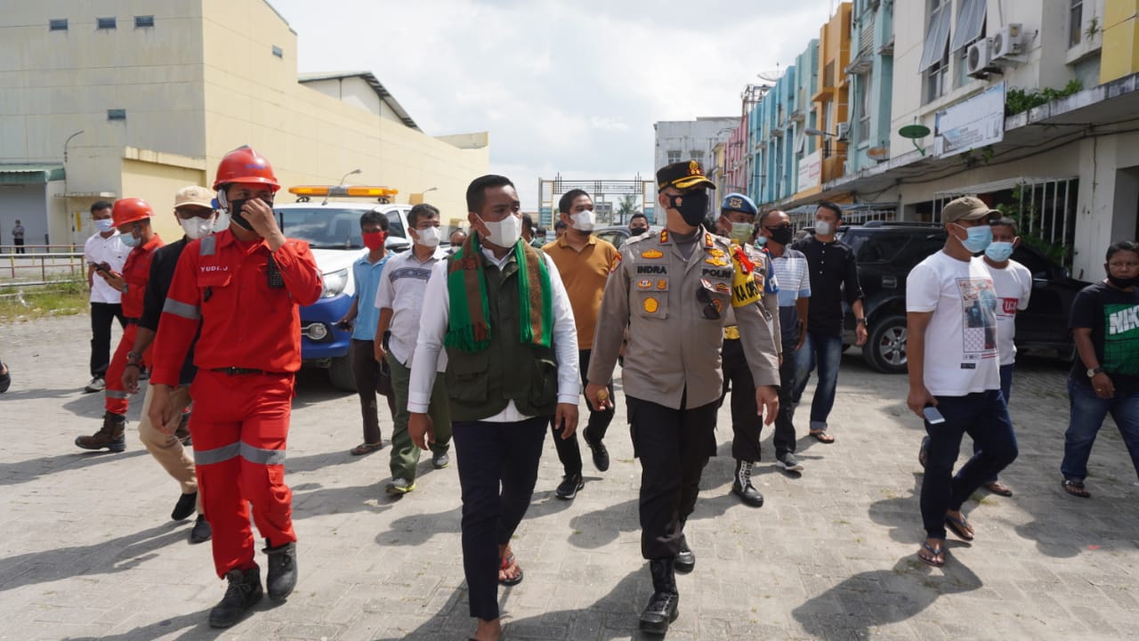 Cegah Covid-19, Polres Pelalawan Cek Tenaga Kerja Kontraktor PT RAPP