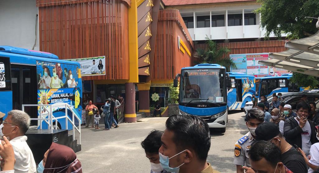 Pemko Kembali Luncurkan Lima Unit, Cek Lokasi 10 Bus Vaksinasi di Pekanbaru