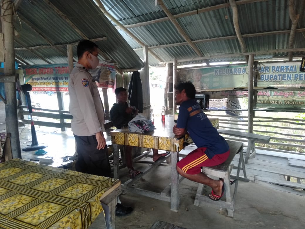 Polsek Langgam Lakukan Pencegahan Kriminal C3 dan Covid-19 di Wilayahnya