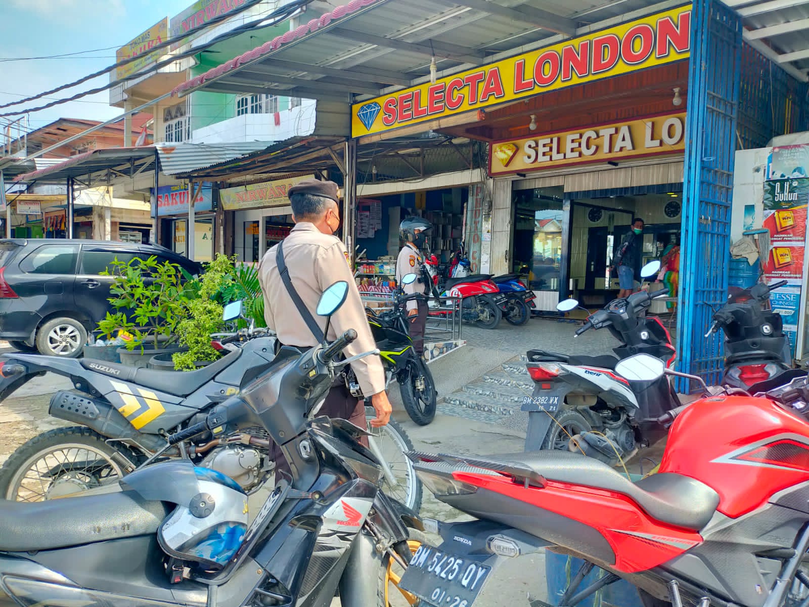 Melalui Patroli R2, Polsek Pangkalan Kuras Antisipasi Aksi C3 di Wilayah Binaan