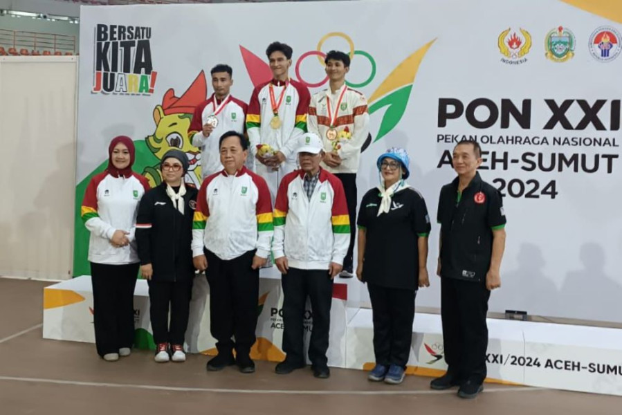 Pesenam Riau Abiyu Rafi Sumbang Emas Kedua di PON XXI Aceh-Sumut