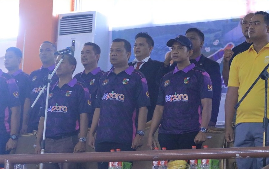 Pembukaan Taekwondo Walikota Pekanbaru Cup VII 2024, Kadispora Dampingi Pj Walikota