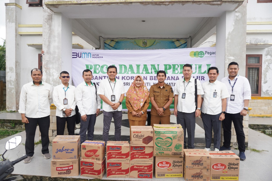 Banjir di Riau, Pegadaian Kanwil Pekanbaru Bergerak Cepat Beri Bantuan kepada Warga yang Terdampak