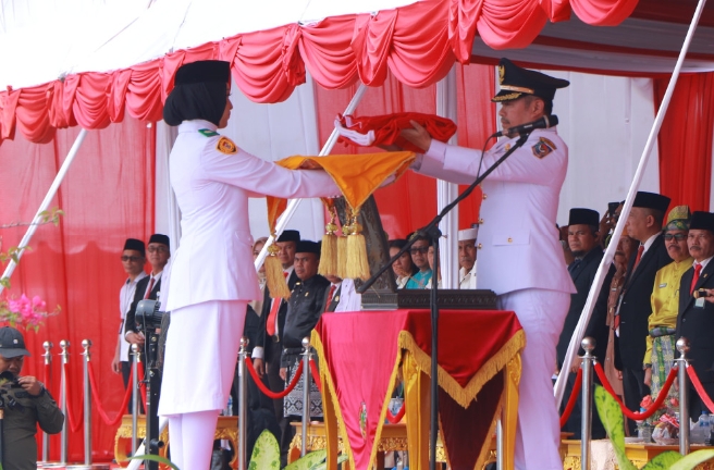 Upacara HUT ke-79 RI, Pj Wako Pekanbaru: Baru Kali ini Saya Menjadi Inspektur Upacara Pada Level Kota