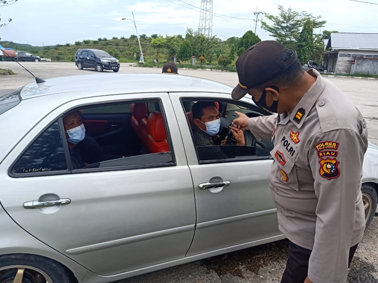 Polsek Pangkalan Kerinci Gelar Razia Antisipasi Pengerahan Massa ke Musda KNPI Riau
