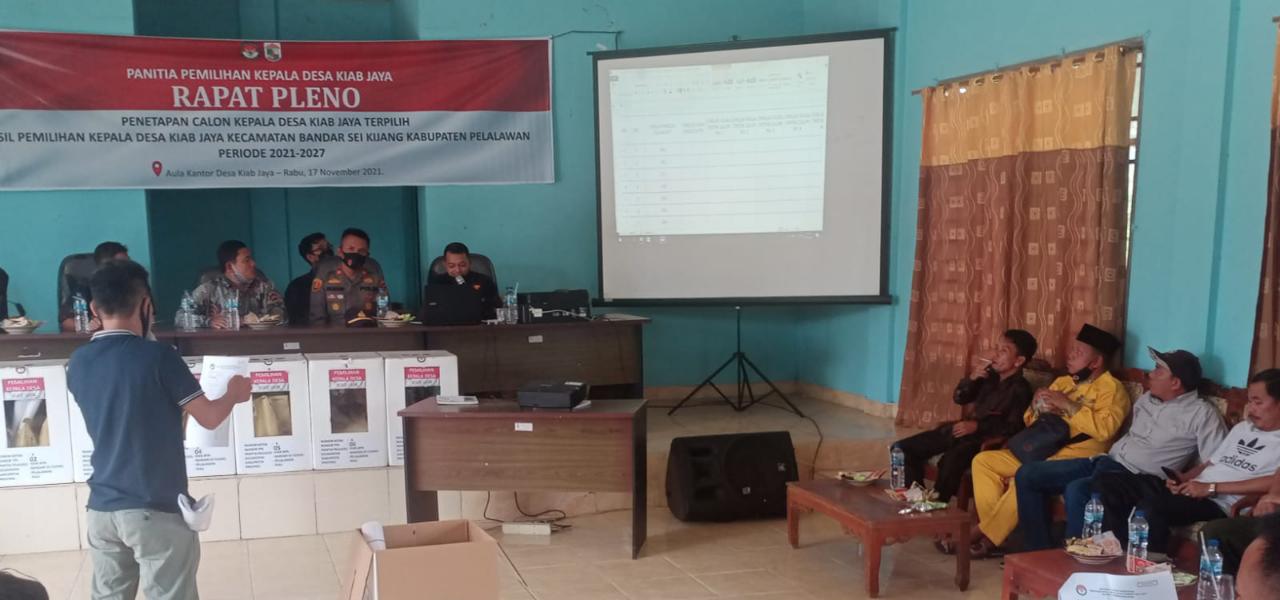 Polsek Bandar Sei Kijang Kawal Rapat Pleno Rekapitulasi Perhitungan Suara Pilkades