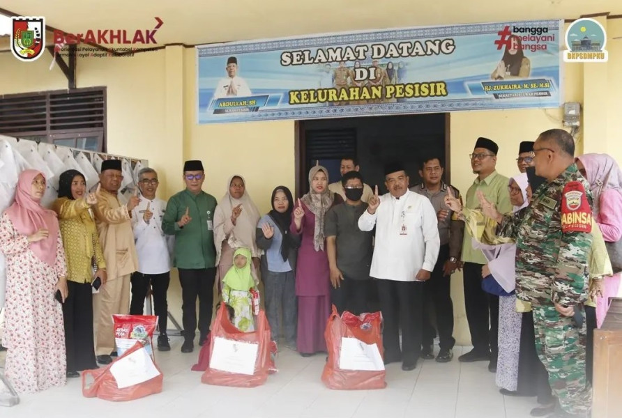 BKPSDM Pekanbaru Salurkan Bantuan Makanan untuk Anak Stunting