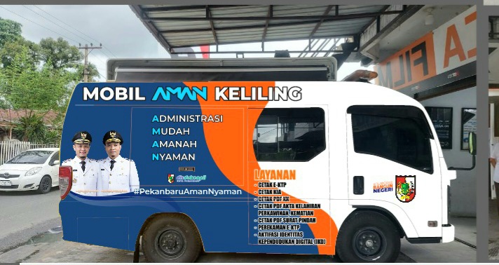 Mobil AMAN Keliling Layani Administrasi Kependudukan di 15 Kecamatan Pekanbaru