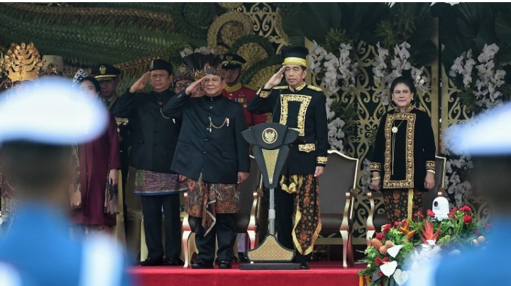 Pertama Kali, Presiden Jokowi Pimpin Upacara Peringatan Detik-Detik Proklamasi HUT Ke-79 RI di IKN