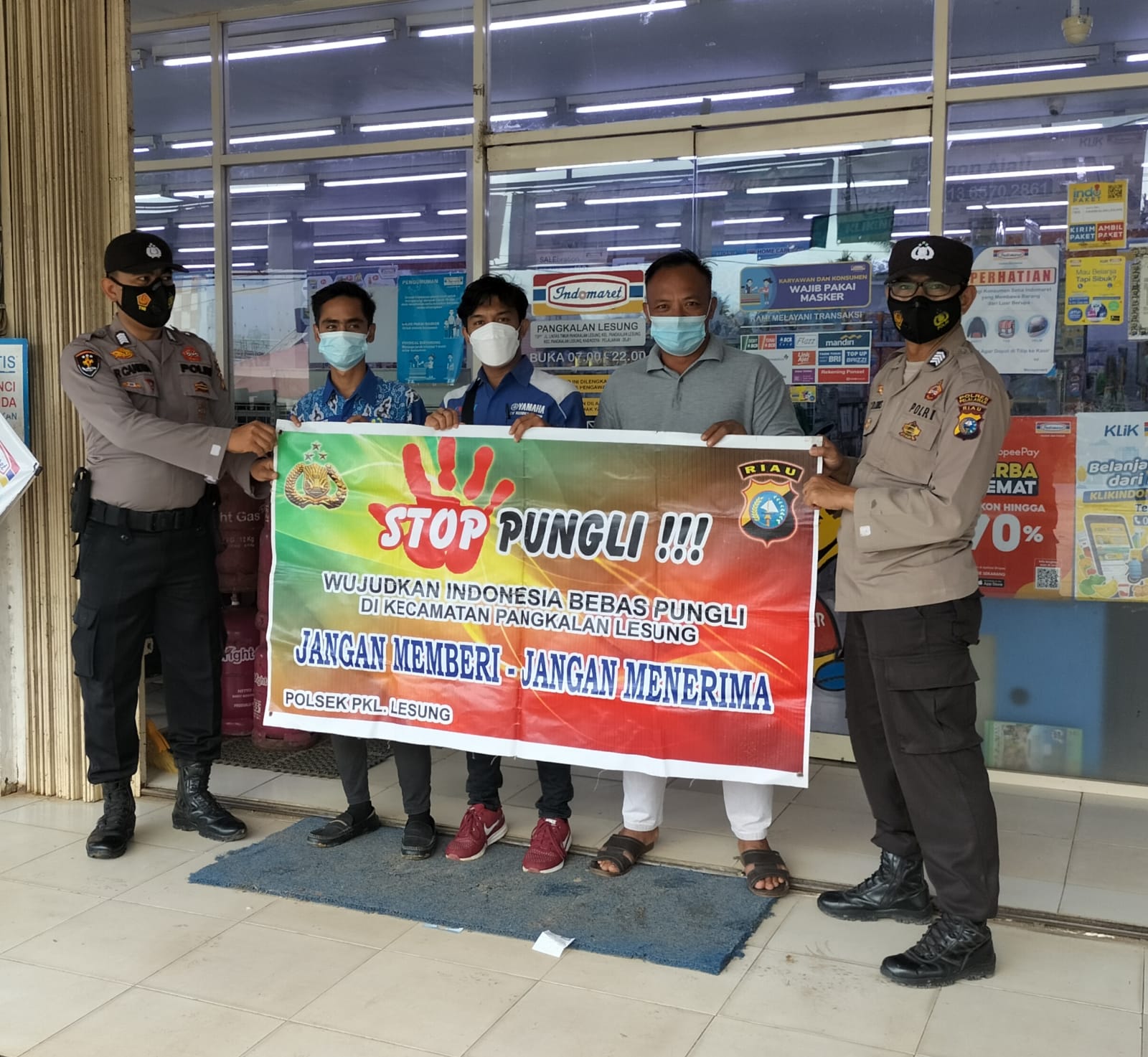 Polsek Pangkalan Lesung Gencar Laksanakan Giat Saber Pungli