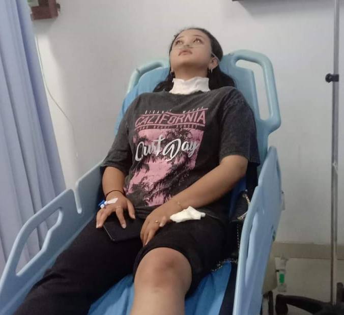 Raysha, Korban Terjerat Kabel Wifi di Pekanbaru