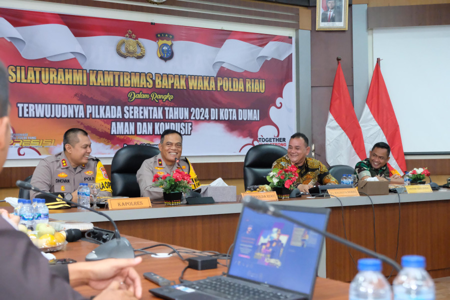 Silaturahmi ke Dumai, Wakapolda Riau Bahas Pengamanan dan Penyelenggaraan Pilkada