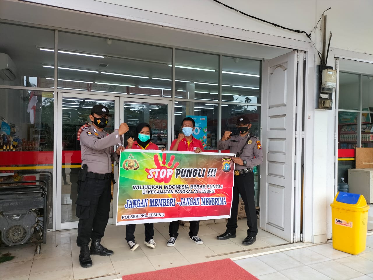 Polsek Pangkalan Lesung Gencar Sosialisasikan Saber Pungli