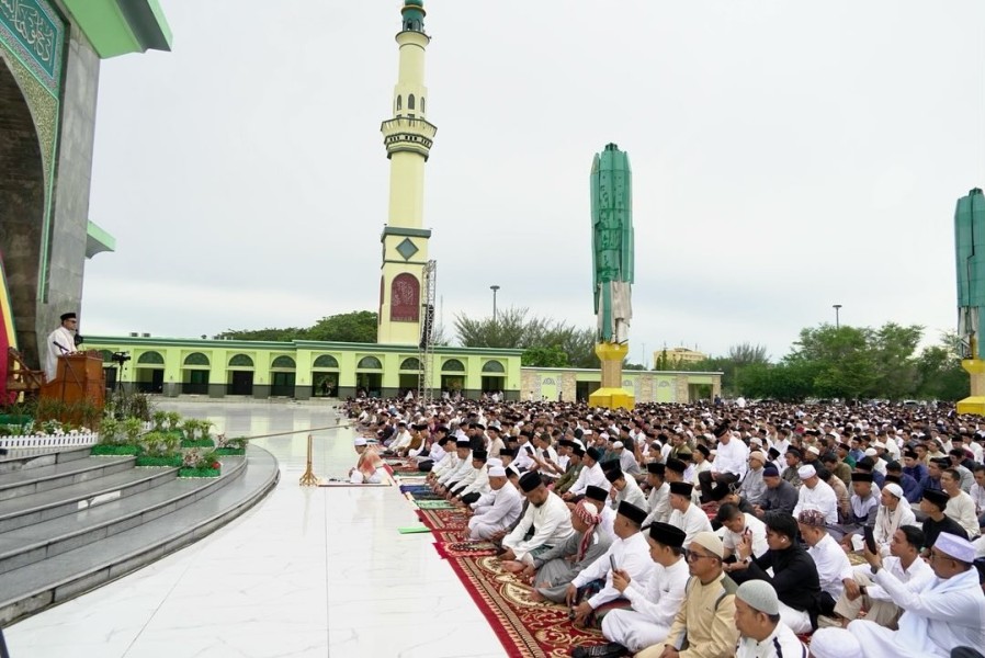 Ribuan Jemaah Akan Padati Masjid Annur, Ini Petugas Salat Idulfitri di Tiga Lokasi yang Disiapkan Pemprov Riau