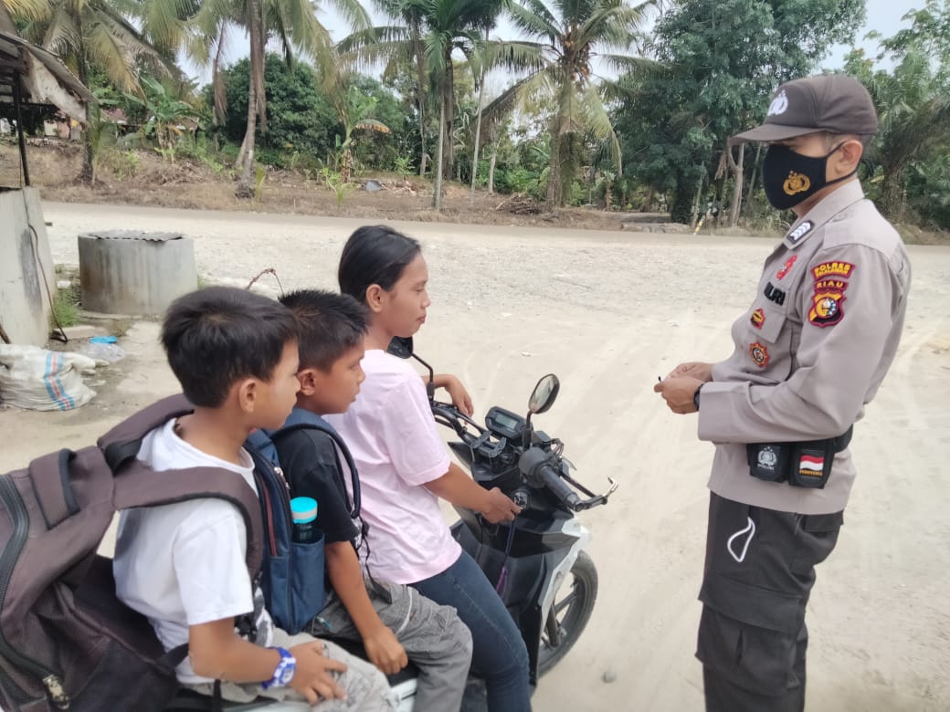 Wujudkan Wilayah Tertib Terhadap Prokes, Polsubsektor Pelalawan Setiap Hari Operasi Yustisi