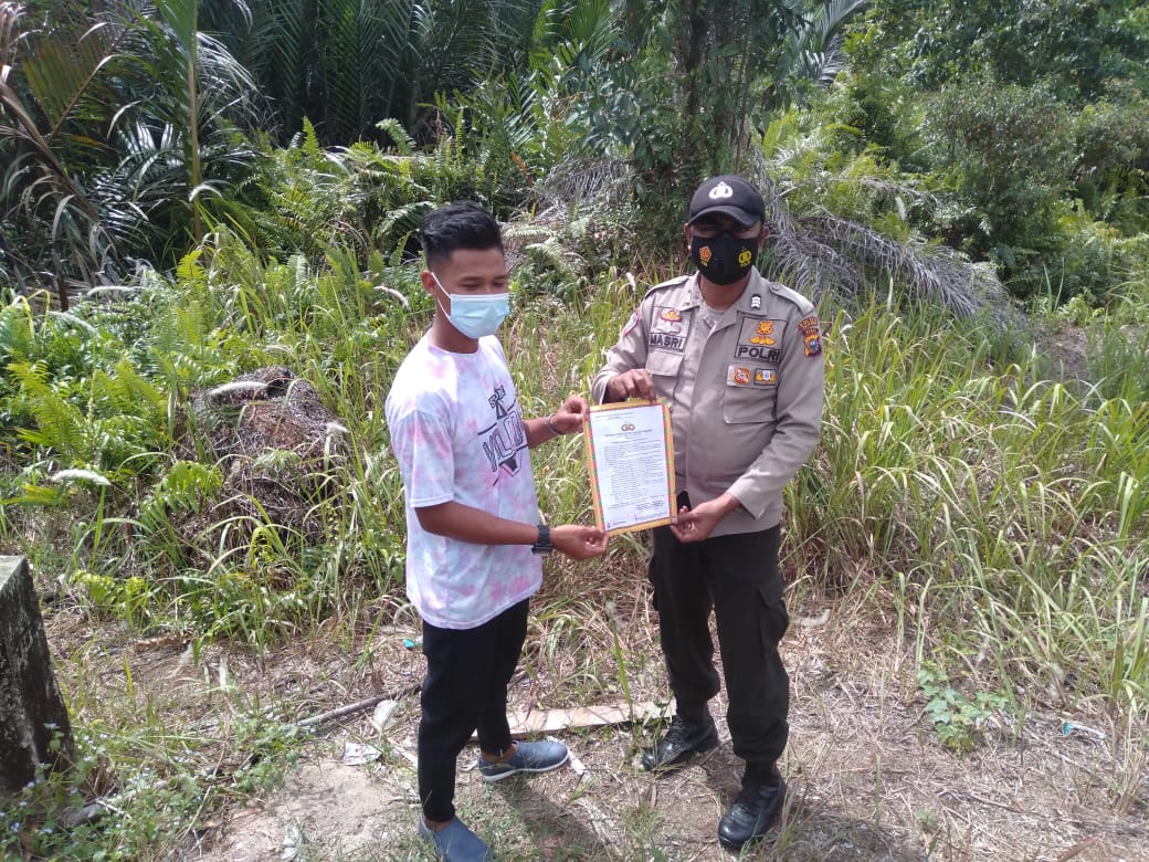 Kapolsek Kuala Kampar Pimpin Patroli dan Sosialisasi Karhutla