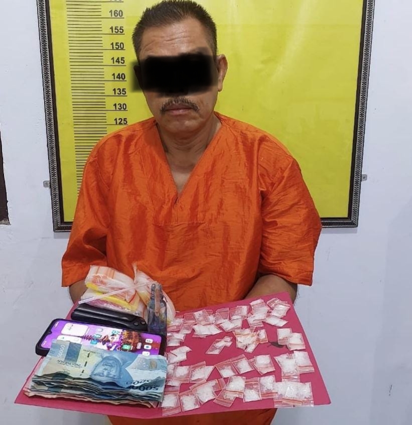 Nekat Edarkan Sabu, Lansia 60 Tahun di Inhu Ditangkap Polisi