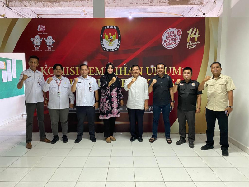 Ciptakan Pemilu 2024 Aman, Dit Intelkam Polda Riau dan KPU Kabupaten Bengkalis Gelar Rapat Koordinasi