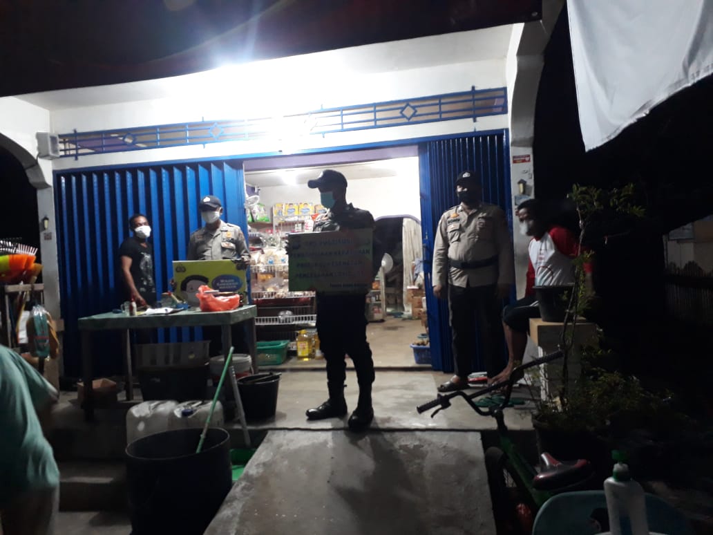 Minimalisir Penyebaran Covid-19, Polsek Kuala Kampar Gelar Operasi Yustisi Malam