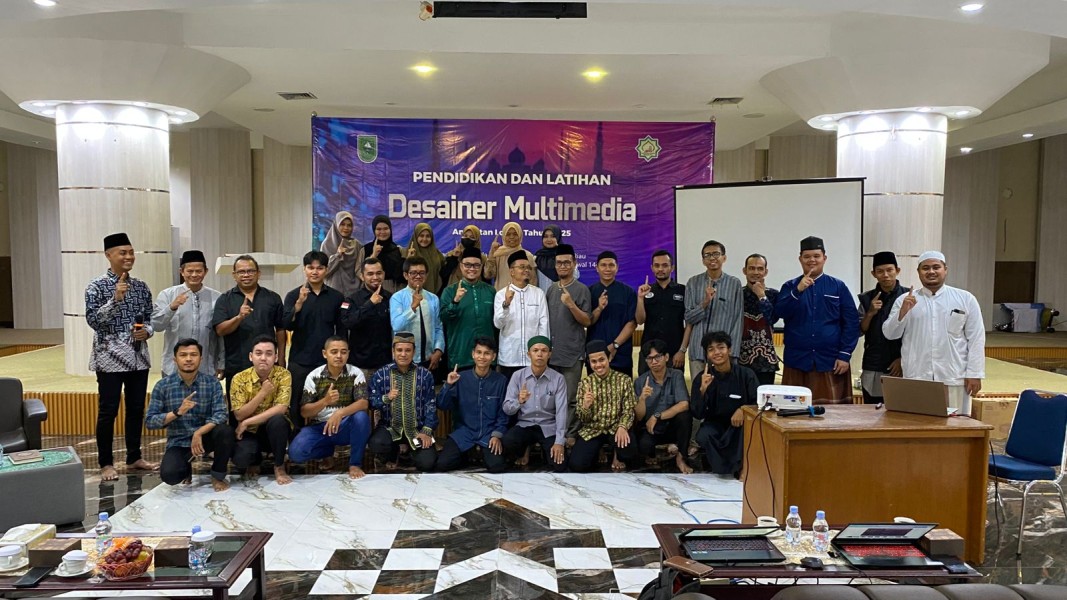 Masjid Raya An-Nur Riau Siapkan SDM Dakwah Digital lewat Diklat Disainer Multimedia 2025