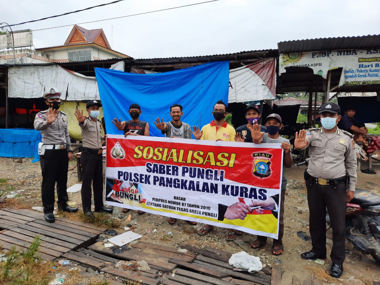 Polsek Pangkalan Kuras Berantas Pungli, Ini Harapannya