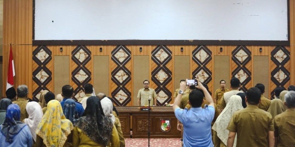 Dipimpin Plh Sekda, BPKAD Pekanbaru Ikuti Rapat RKPD