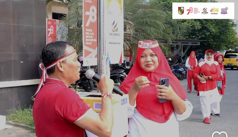 Berbagai Perlombaan Hiasi Sempena HUT ke-78 Republik Indonesia di Kecamatan Binawidya